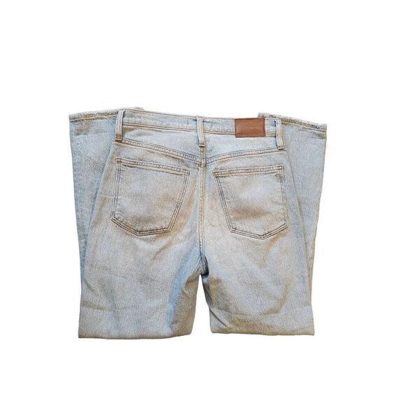 Madewell High Rise Slim Crop Boyjean Dumas Wash Ripped Edition Women's 25 - Picture 2 of 4